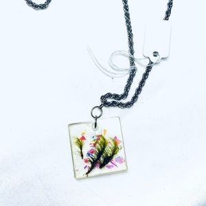 🚫SOLD🚫 Moss resin pendant